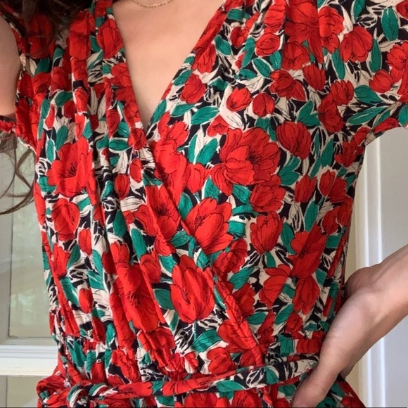 Zara Dresses Zara Floral Summer Wrap Dress Poshmark